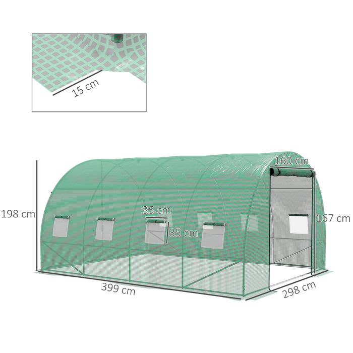 Polytunnel Greenhouse Sprinkler System - 4m x 3m Large Coverage - Ideal for Climate Control in Horticultural Structures