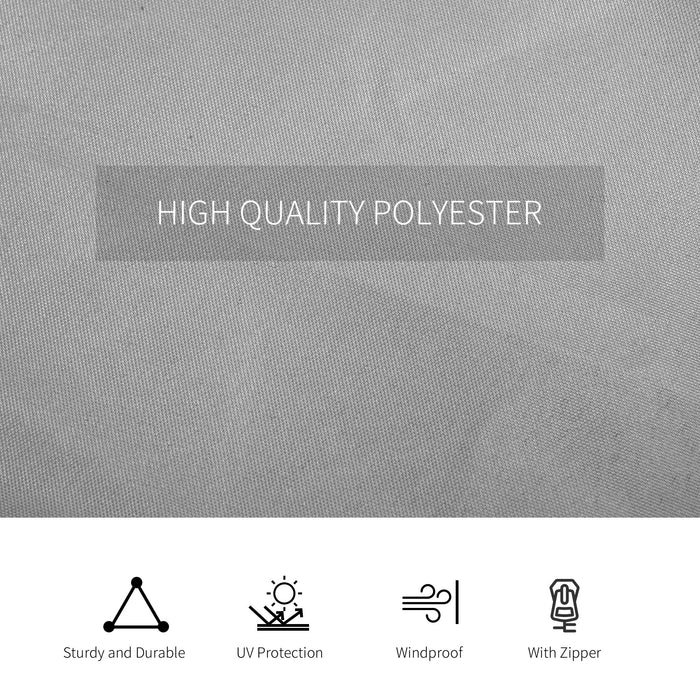 Universal 3x3m Gazebo Sidewall Set with 4 Panels - Includes Hooks and C-Rings, Perfect for Pergolas and Cabanas - Light Grey, Outdoor Privacy and Shelter Solution