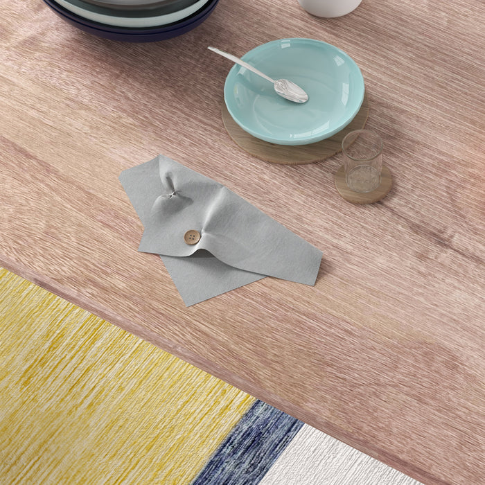 Space-Saving 5-Piece Dining Set - White Table with Steel Frame and 4 Chairs - Ideal for Compact Kitchens and Dining Rooms