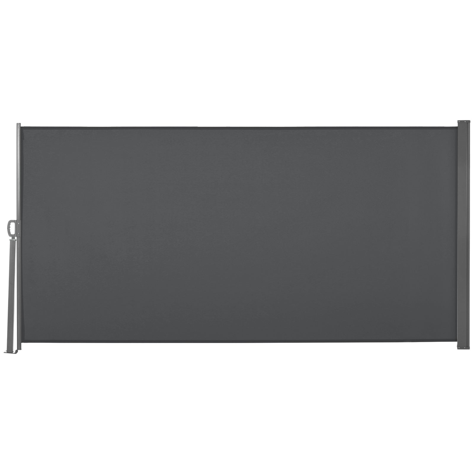 Retractable Side Awning Screen - UV-Resistant Patio and Balcony Privacy Panel - Outdoor Space Divider for Garden Wall, 3x1.6M Grey