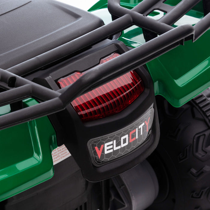 Electric Ride-On ATV for Kids - 12V Quad Bike with Forward/Reverse, Music, LED Headlights - Perfect for Ages 3-5, Vibrant Green