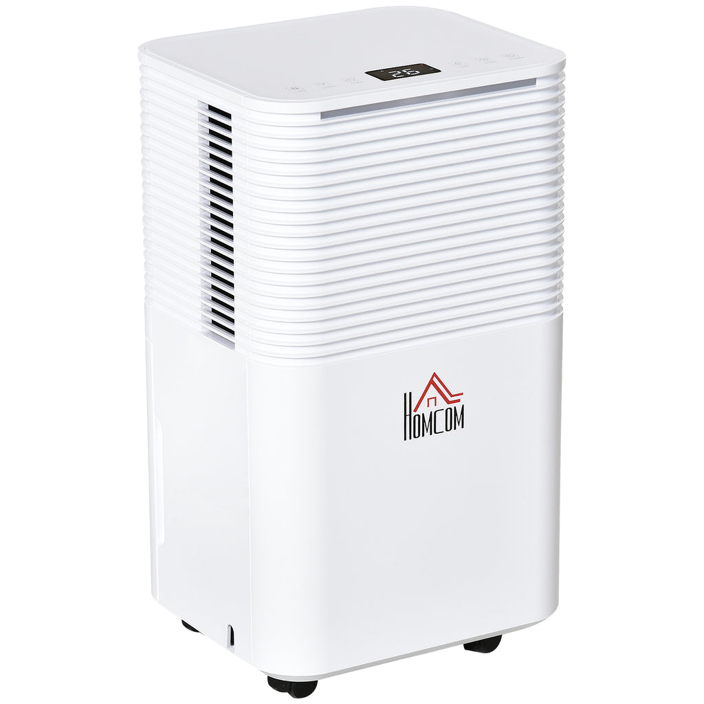 2000ML Compact Dehumidifier - 10L/Day Quiet Operation for Laundry, Bedroom & Basement - Electric Air Moisture Removal with 3 Modes