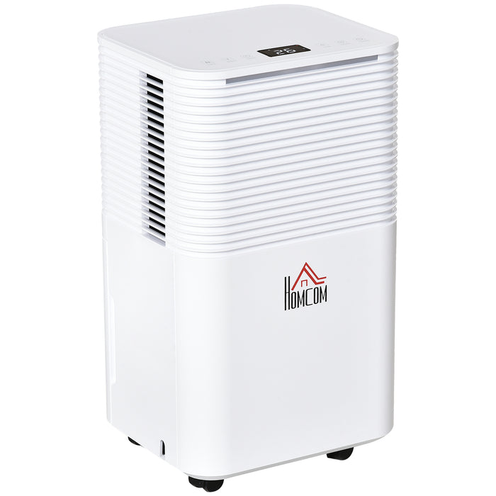 2000ML Compact Dehumidifier - 10L/Day Quiet Operation for Laundry, Bedroom & Basement - Electric Air Moisture Removal with 3 Modes