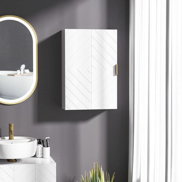 Over Toilet Wall-Mounted Cabinet - Versatile Bathroom Storage with Adjustable Shelves - Ideal for Hallways and Living Rooms