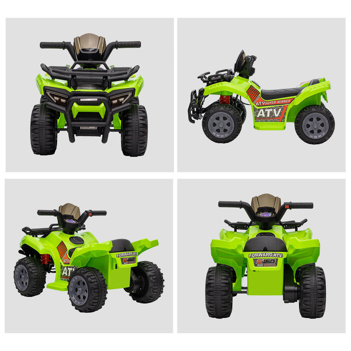Kids' Battery-Powered ATV - 6V Four Wheeler Ride-On with Headlights - Perfect for Toddlers 18-36 Months in Vibrant Green
