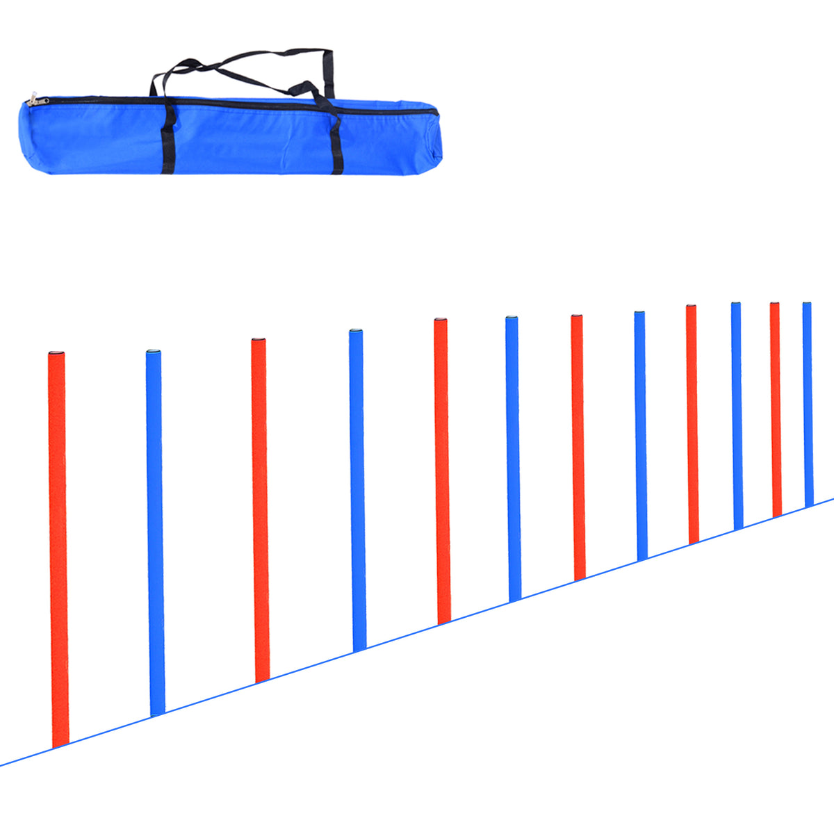 Pet Agility Exercise Equipment - Run and Jump Obstacle Course Kit for Dogs - Enhances Fitness and Obedience Training