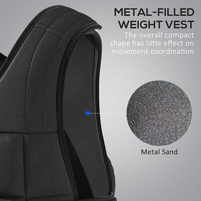 Adjustable 15kg Metal Sand Weight Vest - Durable Training Gear for Fitness Enthusiasts - Ideal for Resistance Workouts and Strength Training