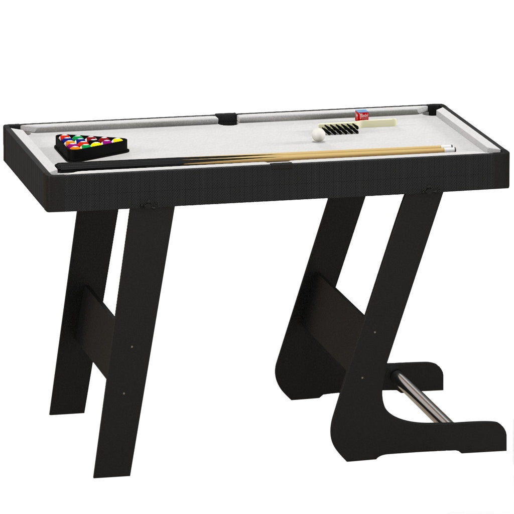 Compact 3.5ft Folding Pool Table - Complete Snooker Set with Accessories - Ideal for Small Spaces & Entertainment