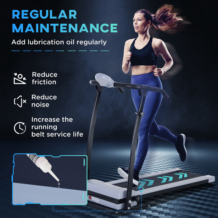 Foldable Walking Treadmill with LED Display - Aerobic Exercise Machine for Cardio Workouts - Ideal for Home, Office, and Fitness Studios