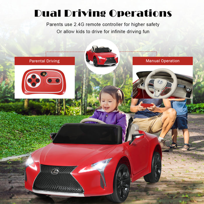 Lexus Officially Licensed - Black Electric Ride on Car with Remote Control - Perfect Entertainment Toy for Kids