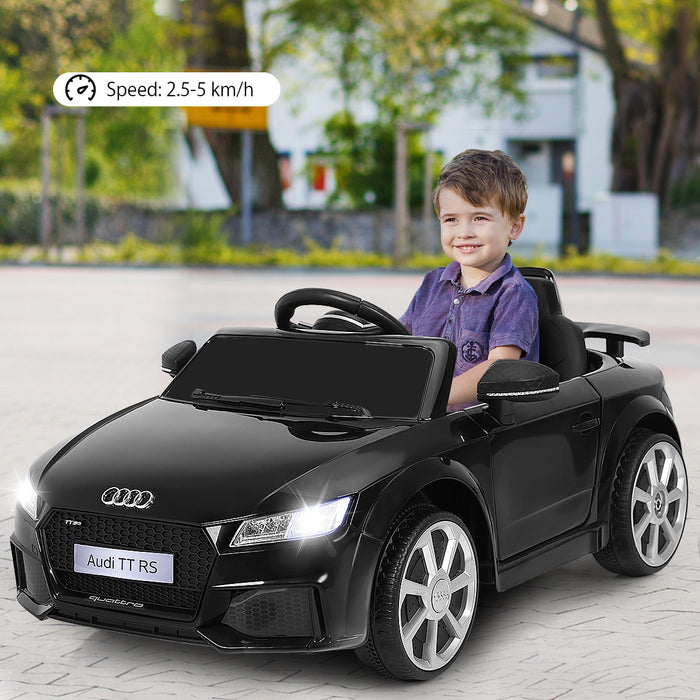 Audi TTRS Licensed Model - 12V Battery-Powered Vehicle with Dual Motors and MP3 Music - Perfect for Children's Outdoor Fun and Entertainment