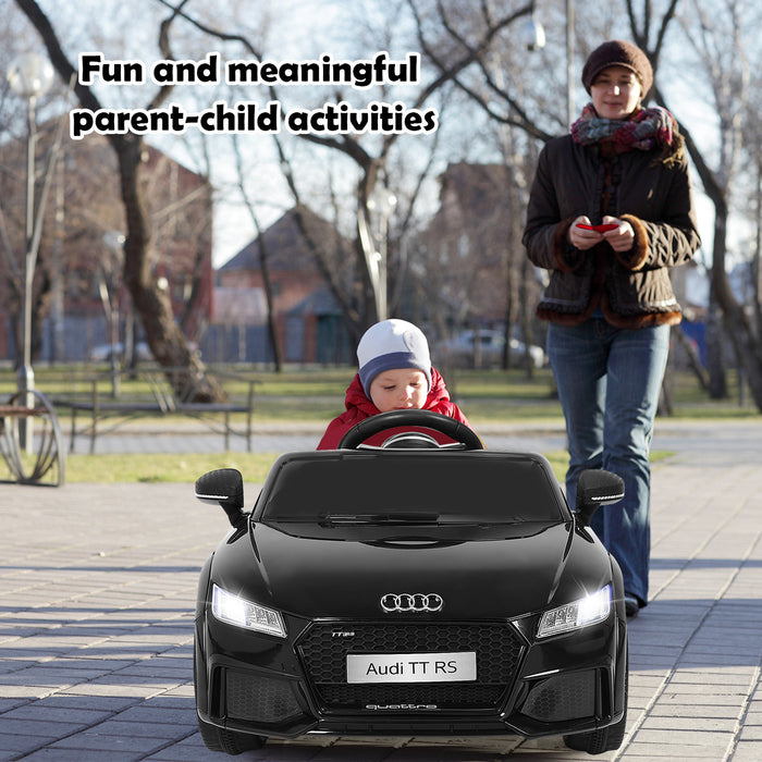 Audi TTRS Licensed Model - 12V Battery-Powered Vehicle with Dual Motors and MP3 Music - Perfect for Children's Outdoor Fun and Entertainment
