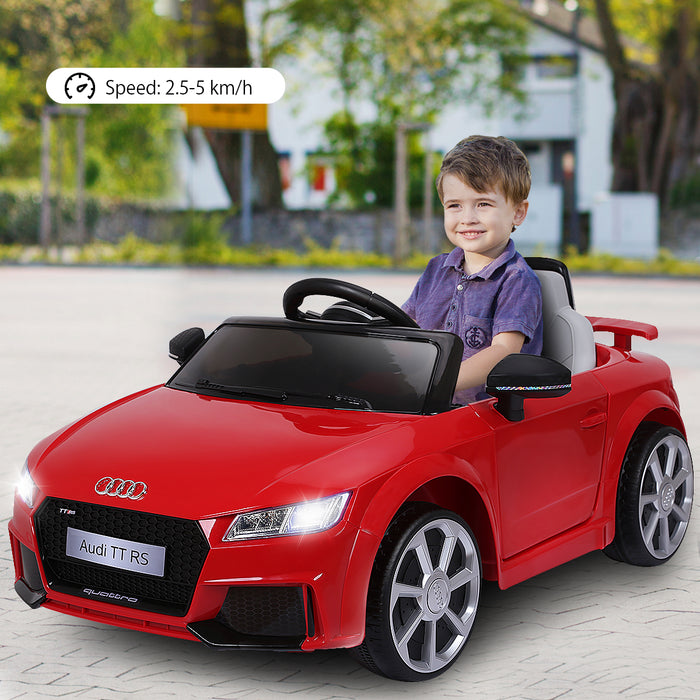 Audi TTRS Licensed Model - 12V Battery-Powered Vehicle with Dual Motors and MP3 Music - Perfect for Children's Outdoor Fun and Entertainment
