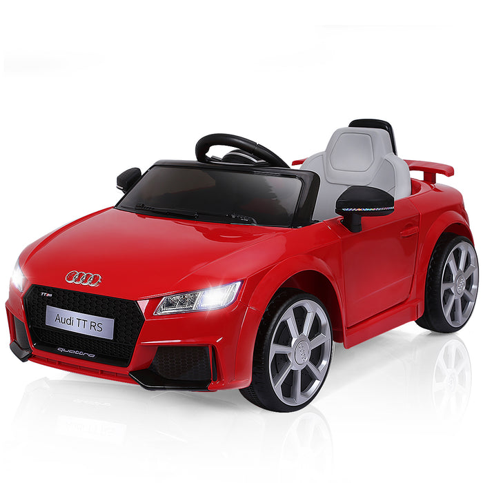 Audi TTRS Licensed Model - 12V Battery-Powered Vehicle with Dual Motors and MP3 Music - Perfect for Children's Outdoor Fun and Entertainment