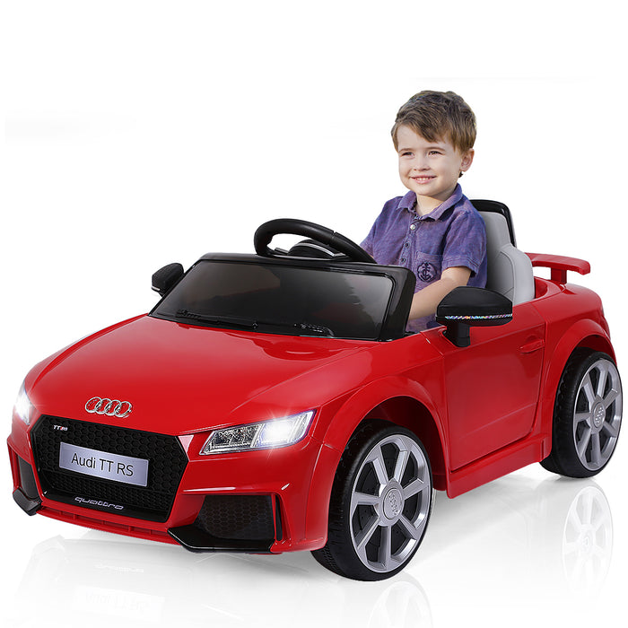 Audi TTRS Licensed Model - 12V Battery-Powered Vehicle with Dual Motors and MP3 Music - Perfect for Children's Outdoor Fun and Entertainment