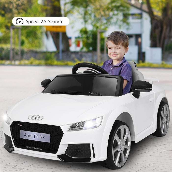Audi TTRS Licensed Model - 12V Battery-Powered Vehicle with Dual Motors and MP3 Music - Perfect for Children's Outdoor Fun and Entertainment