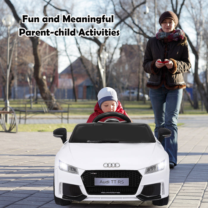 Audi TTRS Licensed Model - 12V Battery-Powered Vehicle with Dual Motors and MP3 Music - Perfect for Children's Outdoor Fun and Entertainment