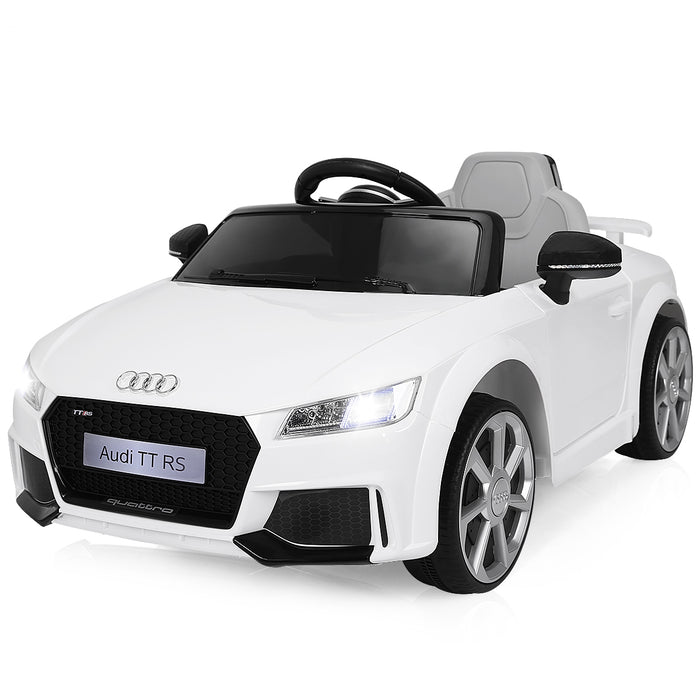 Audi TTRS Licensed Model - 12V Battery-Powered Vehicle with Dual Motors and MP3 Music - Perfect for Children's Outdoor Fun and Entertainment