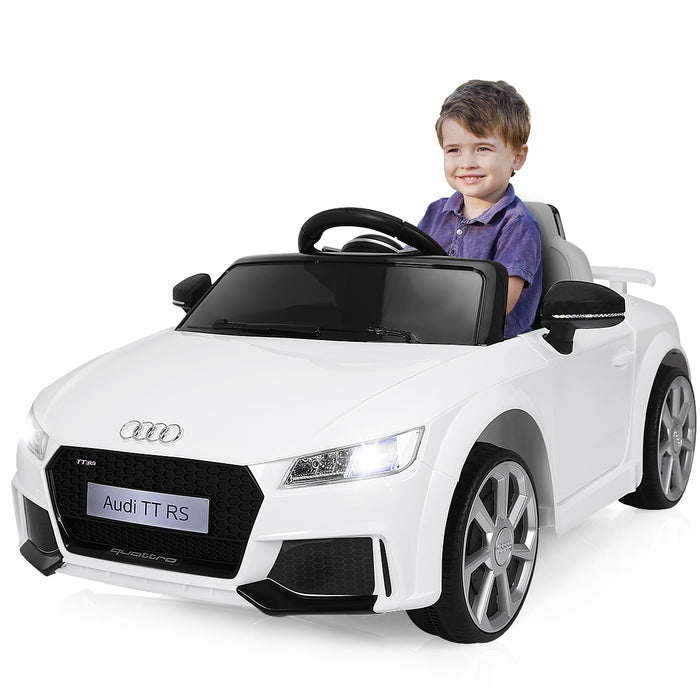 Audi TTRS Licensed Model - 12V Battery-Powered Vehicle with Dual Motors and MP3 Music - Perfect for Children's Outdoor Fun and Entertainment