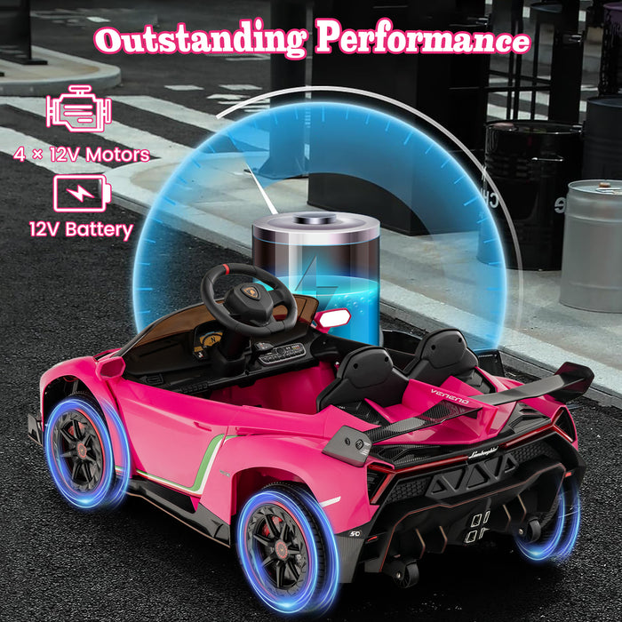 Lamborghini Licensed Ride-On - 4WD Kids Sports Car - Fun and Adventure for Young Car Enthusiasts