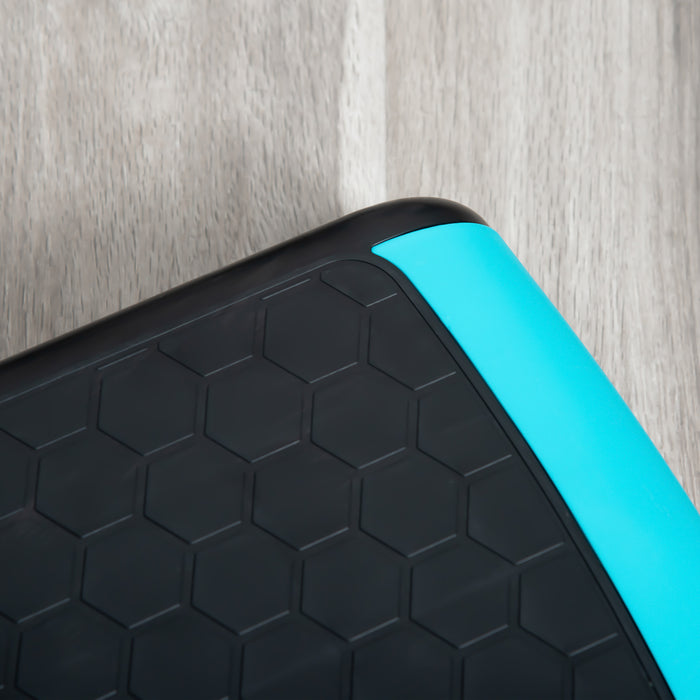 Adjustable Aerobic Step Platform - 3-Level Height 10cm, 15cm, 20cm Non-Slip Exercise Stepper - Ideal for Home Workouts and Office Fitness Routines