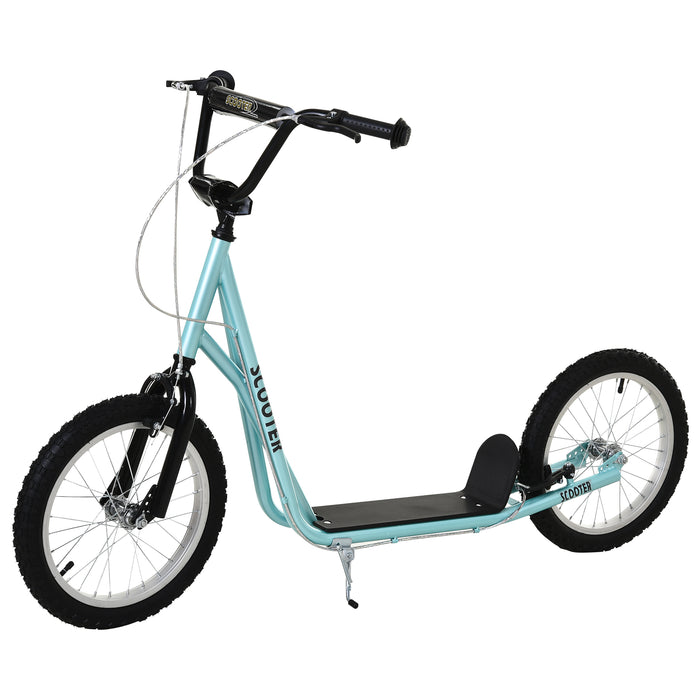 Kids Kick Scooter with Steel Frame - Adjustable Height, Durable Design in Blue - Perfect for Growing Children and Outdoor Fun