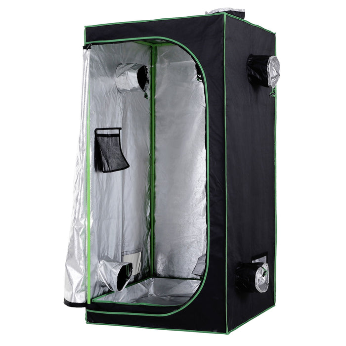Hydroponic Grow Space - 80x80x160cm Plant Cultivation Tent Black/Green - Ideal for Indoor Gardening Enthusiasts