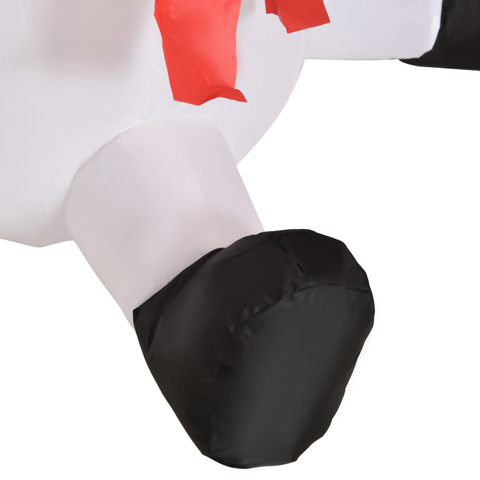 Inflatable Snowman & Reindeer Camping Display - 3.5ft LED Lighted Christmas Yard Decor - Ideal for Indoor, Outdoor, Garden, Lawn, Holiday Parties