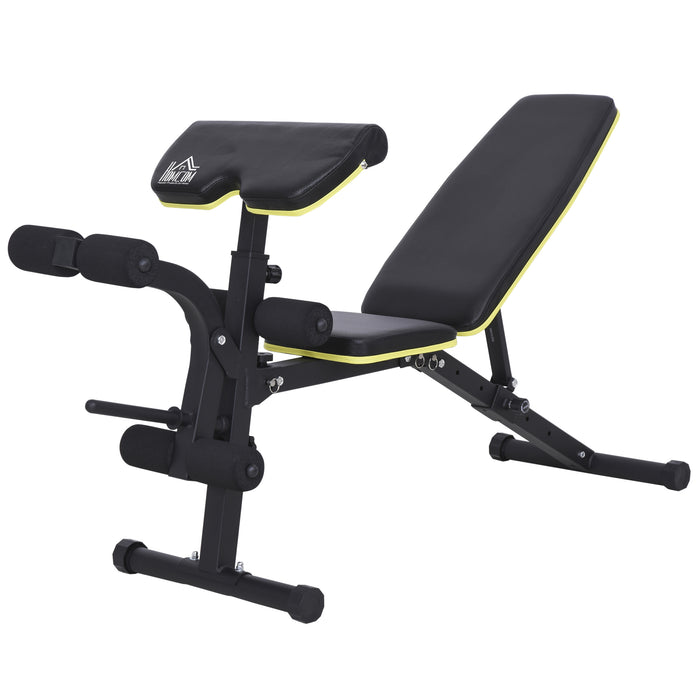 Adjustable Multi-Functional Dumbbell Bench - Home Gym Sit-Up Stand with Variable Seat & Back Positions - Ideal for Strength Training and Core Workouts