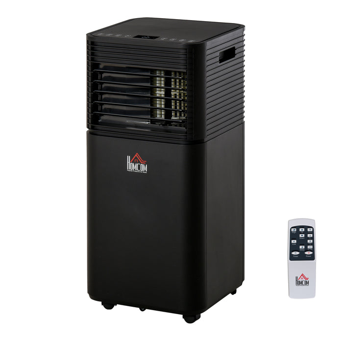 8000 BTU 4-in-1 Portable Air Conditioner - Cooling, Dehumidifying, Ventilating with Fan and LED Display - Includes Remote, 24Hr Timer & Auto Shut-Down for Home Comfort
