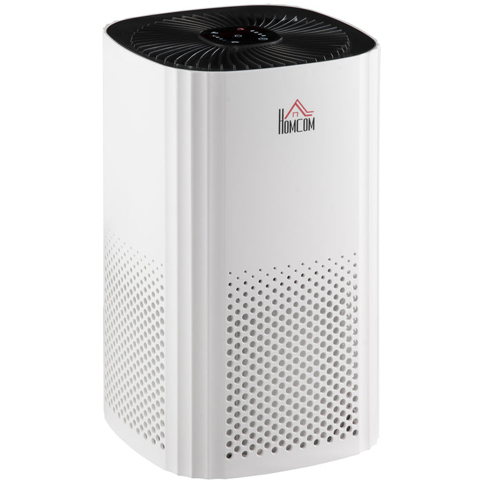 3-Stage Carbon HEPA Filtration Air Purifier - Bedroom Air Cleaner with Monitor, Timer, and Ionizer - Eliminates Smoke and Odors for Fresher Indoor Air