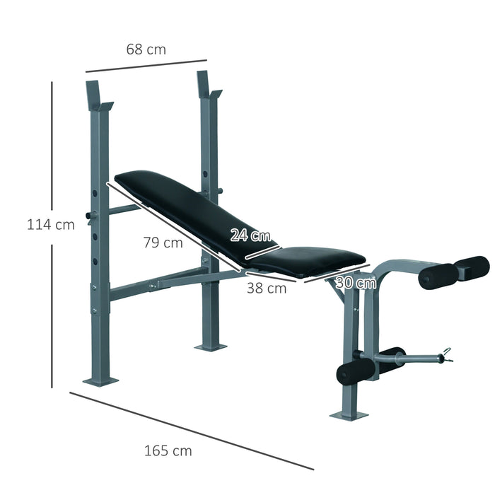 Heavy Duty Multi-Workout Weight Bench - Adjustable, 4 Incline Positions, Chest/Leg/Arm Training - Ideal for Home Gym Fitness Enthusiasts
