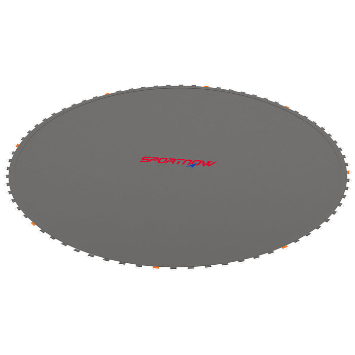 12ft Trampoline Replacement Mat with Spring Pull Tool - Durable Jumping Surface, 72 V-Hooks, Fits 14cm Springs - Perfect for Outdoor Family Fun