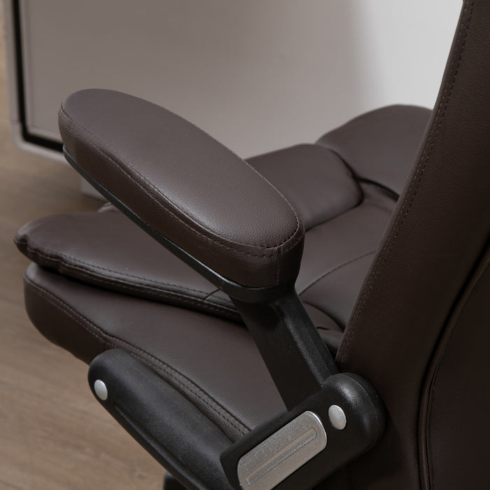 Executive Massage Office Chair - High Back PU Leather with Heat, Tilt, and Reclining Features - Ergonomic Design for Enhanced Comfort in Workspaces