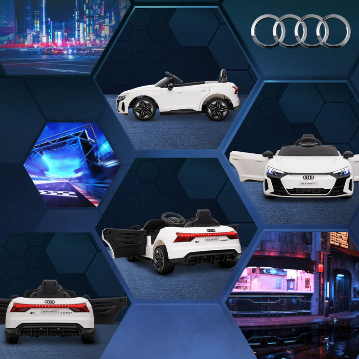 Audi Official Kid's Electric Car with Remote - 12V Battery Power, Suspension, Lights & Music Features - Safe Playtime for Children with Parental Controls