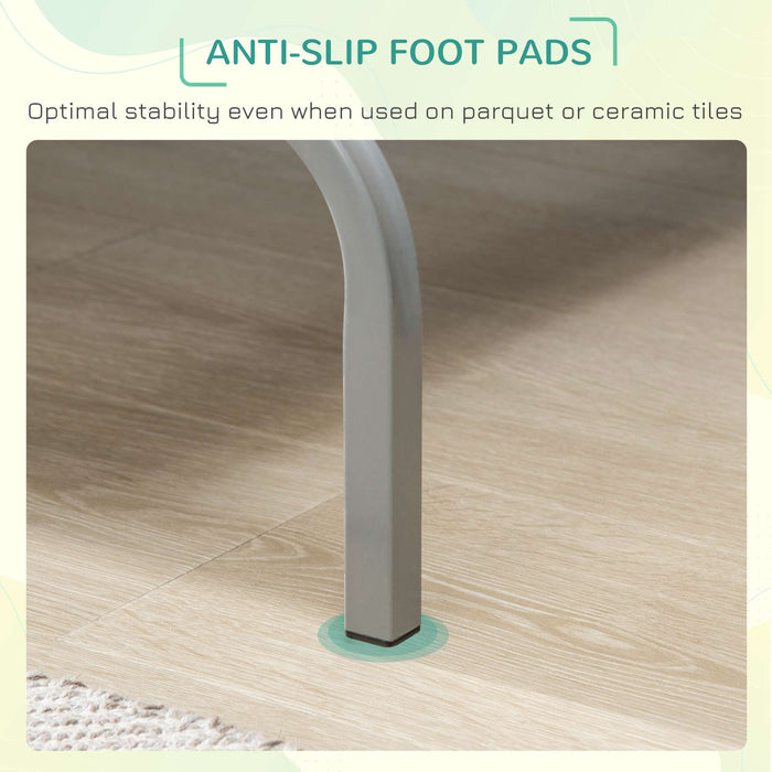 Cooling Elevated Dog Bed - Raised Cot-Style with Breathable Mesh Fabric for Large & Medium Pets - Non-Slip Pads, Durable Design, 110x75x20cm - Ideal for Comfort & Temperature Regulation