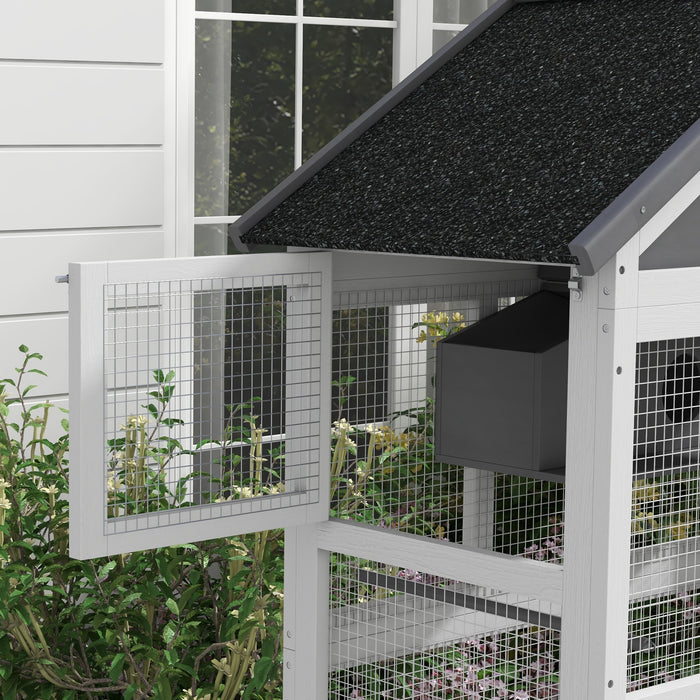 Wooden Aviary with Stand - Grey Finch & Parakeet Habitat - Ideal for Small Birds