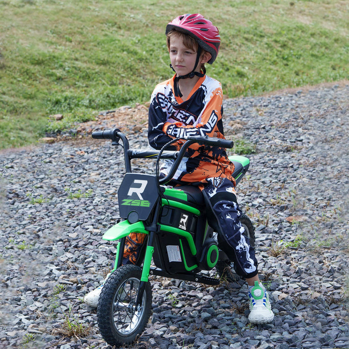 Electric Motorbike - 24V Power, Twist Grip Throttle, 12-Inch Air-Filled Tires, Music Horn, Up to 16 Km/h - Ideal for Adventurous Kids