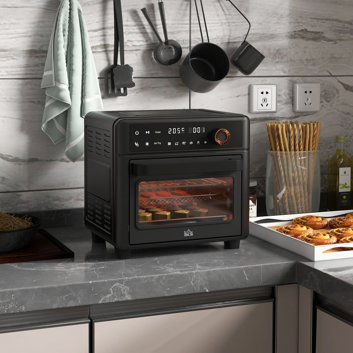 13L Mini Air Fryer Oven - Multifunction Countertop Convection with 12 Presets, Adjustable Temperature and Timer, 1200W - Ideal for Health-Conscious Cooking and Baking Enthusiasts