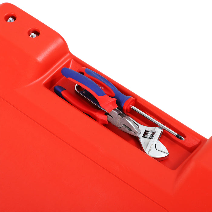 Mechanic's Rolling Creeper with Padded Headrest and Tool Tray - Ergonomic Under Car Repair Aid - Ideal for Garage Workshop Assistance