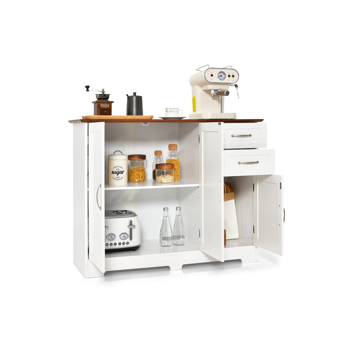 Contemporary Kitchen Sideboard - Storage Cabinet with Customizable Shelves and Drawers - Ideal Solution for Space-Saving and Organization