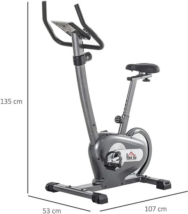 Indoor Magnetic Exercise Bike with 16lb Flywheel - 10-Level Adjustable Resistance & Cardio Workout Cycling Trainer, LCD Display - Ideal for Home Fitness Enthusiasts