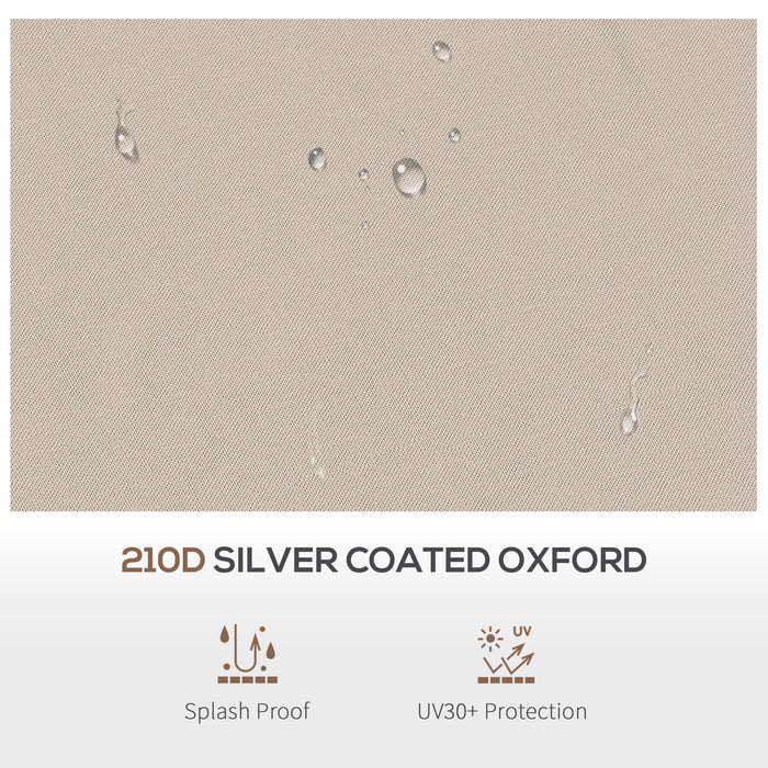 2-Tier Pop-Up Gazebo Canopy Replacement - UV 30+ Protection, Fits 3.25m x 3.25m Frames, Beige - Ideal for Outdoor Events and Garden Shade