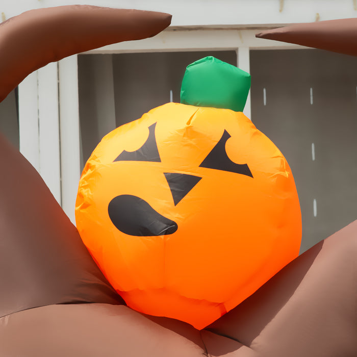 7ft Halloween Inflatable Tree with Ghosts and Clown Pumpkins - Next Day Delivery - Ideal for Spooky Yard Decorations