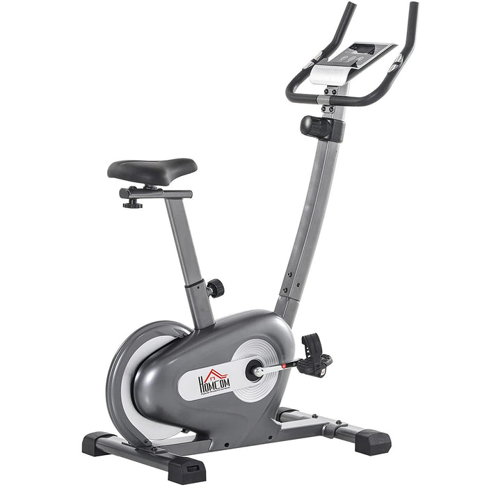 Indoor Magnetic Exercise Bike with 16lb Flywheel - 10-Level Adjustable Resistance & Cardio Workout Cycling Trainer, LCD Display - Ideal for Home Fitness Enthusiasts