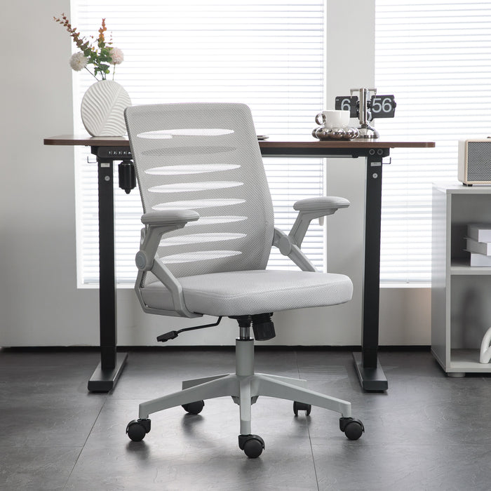 Ergonomic Mesh Swivel Chair with Lumbar Support - Comfortable Task Computer Chair for Home Office - Ideal for Work-From-Home Professionals & Students