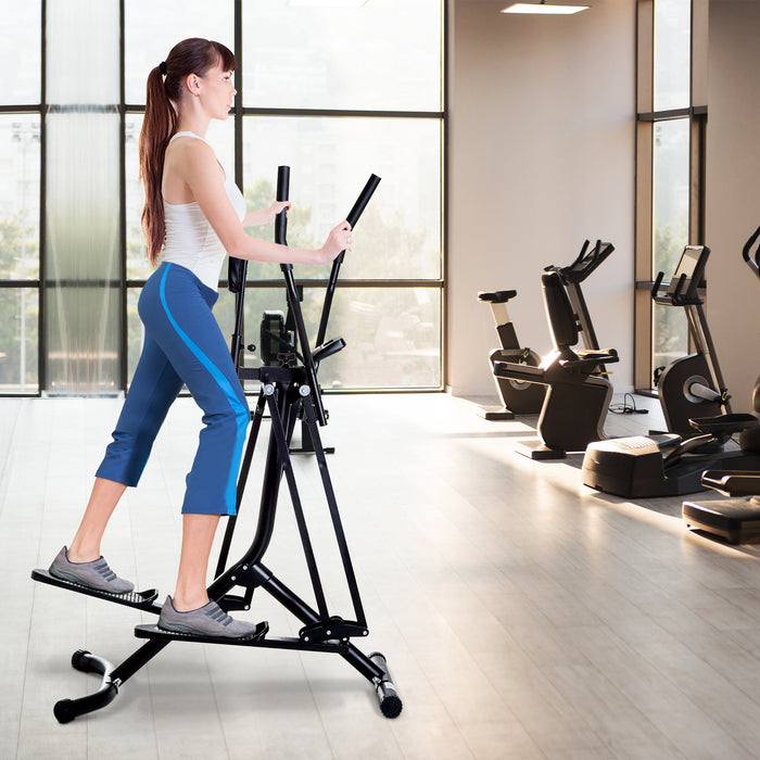 Air Walker Glider Cross Trainer - Full-Body Fitness Exercise Machine with LCD Monitor - Ideal for Home Gym Cardio Workouts