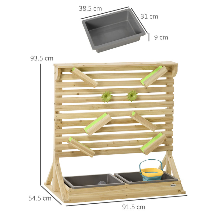 Kids Water & Sand Table Playset with 18-Piece Accessory Set - Outdoor Fun and Sensory Play - Ideal for Toddlers and Young Children