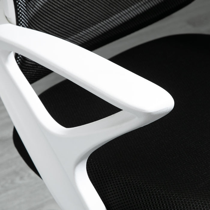 Mesh Ergonomic Office Swivel Chair - Lumbar Support, Adjustable Height & Armrests, Breathable Design - Ideal for Extended Desk Work & Comfort