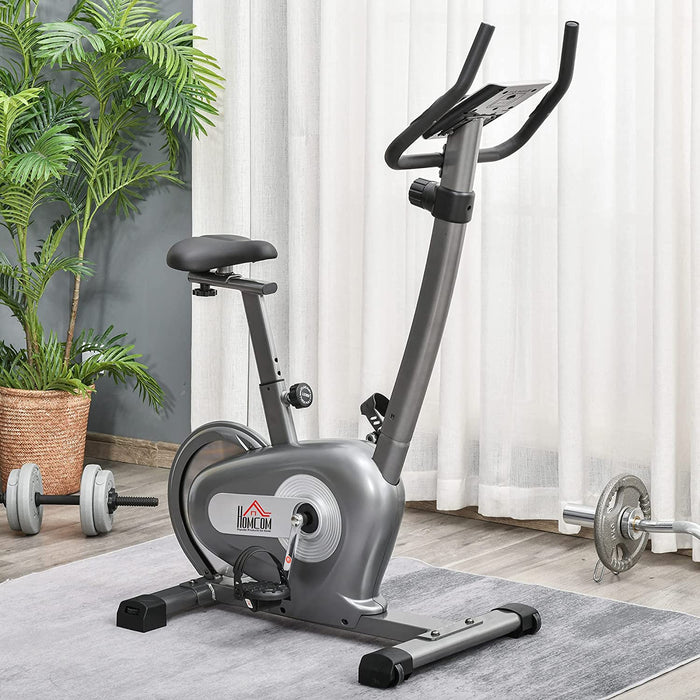 Indoor Magnetic Exercise Bike with 16lb Flywheel - 10-Level Adjustable Resistance & Cardio Workout Cycling Trainer, LCD Display - Ideal for Home Fitness Enthusiasts